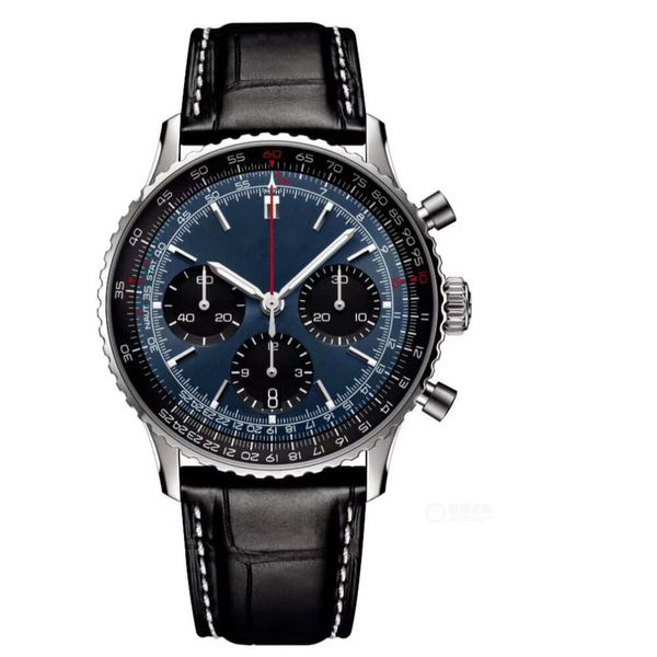 

Designer Breit Watches Men's Luxury watches Top watch 2023 Men's Six Needle High Quality Timing Quartz Steel Band Centennial Watch High-end top quality luxury watchesK