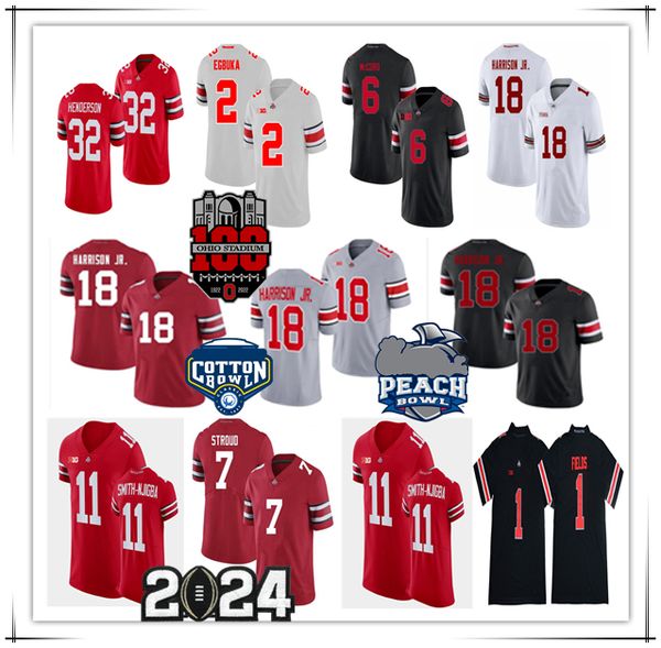 OSU Ohio State Buckeyes College Football Jersey Marvin Harrison Jr TreVeyon Henderson CJ Stroud Ezekiel Elliott Smith-Njigba Wilson Olave Fields Bosa Young George, White
OSU Ohio State Buckeyes College Football Jersey Marvin Harrison Jr TreVeyon Henderson CJ Stroud Ezekiel Elliott Smith-Njigba Wilson Olave Fields Bosa Young George, White