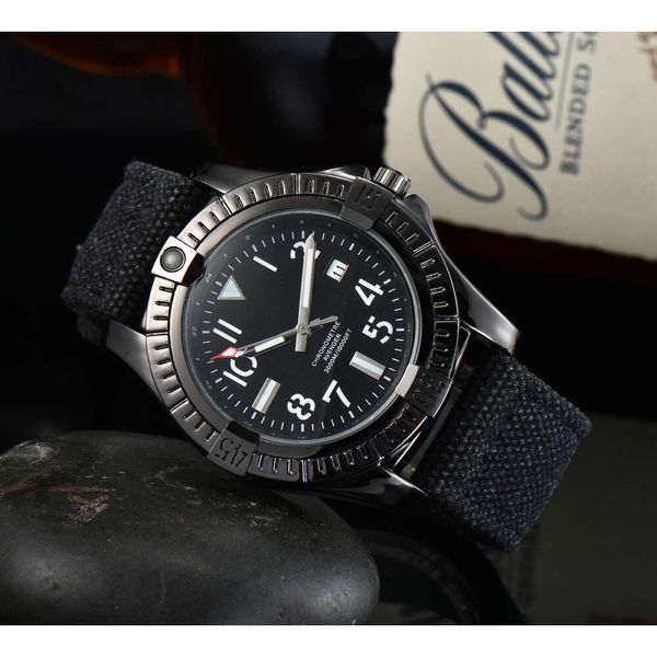 

Designer Breit Watches Men's Luxury watches Top watch 2023 Century Brand Fashion Quartz Three Needle Belt Men's Casual Watch top quality luxury watch accessories