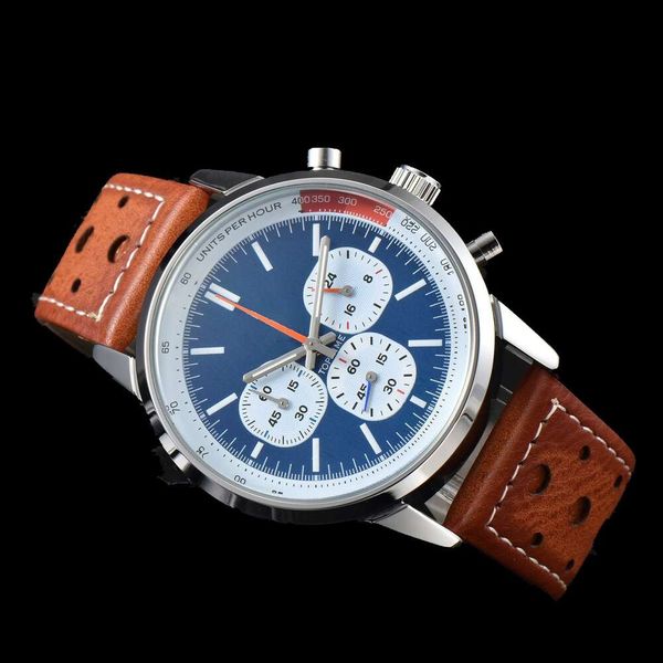 Designer Breit Watches Men's Luxury watches Top watch 2023 New Men's Belt 6-Pin Quartz Timing Function B Watch High-end top quality luxury watches fashion accessories
Designer Breit Watches Men's Luxury watches Top watch 2023 New Men's Belt 6-Pin Quartz Timing Function B Watch High-end top quality luxury watches fashion accessories