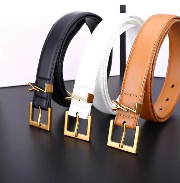 

Designer bag shoes Belt for Women Genuine Leather 3.0cm Width High Quality Men Belts Y Buckle cnosme Womens Waistband Cintura Ceintures With box