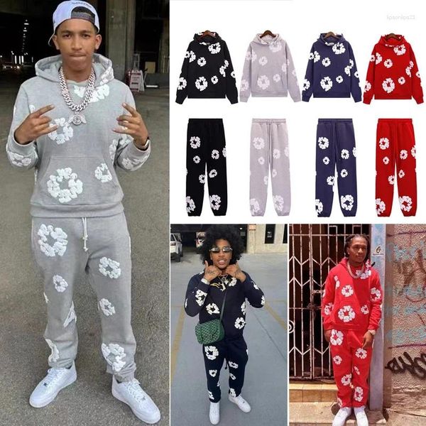Men's Hoodies Ready Made Tears Hooded Sweatshirts Men Women High Quality Cotton Foam Printing Same Color Pants Clothing, #8
Men's Hoodies Ready Made Tears Hooded Sweatshirts Men Women High Quality Cotton Foam Printing Same Color Pants Clothing, #8