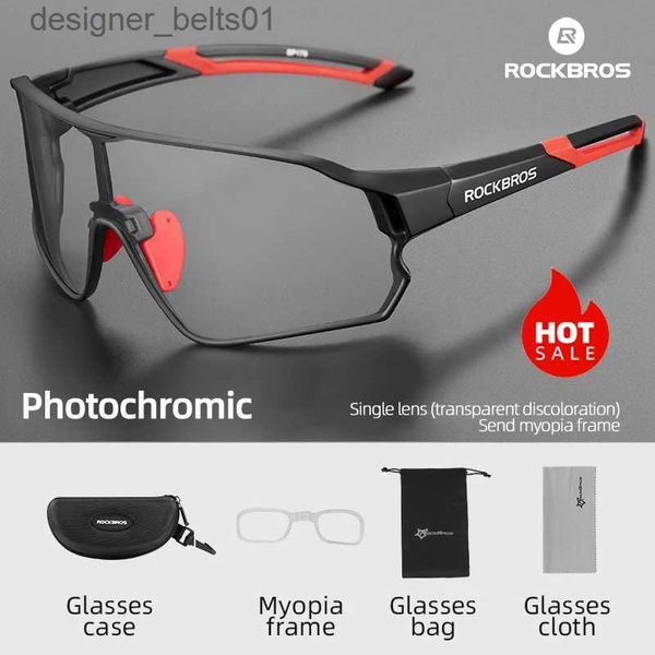 

Sunglasses ROCKBROS Cycling Glasses Photochromic MTB Road Bike Glasses UV400 Protection Sunglasses Outdoor Eyewear Sport Goggles EquipmentL231218 NX3J