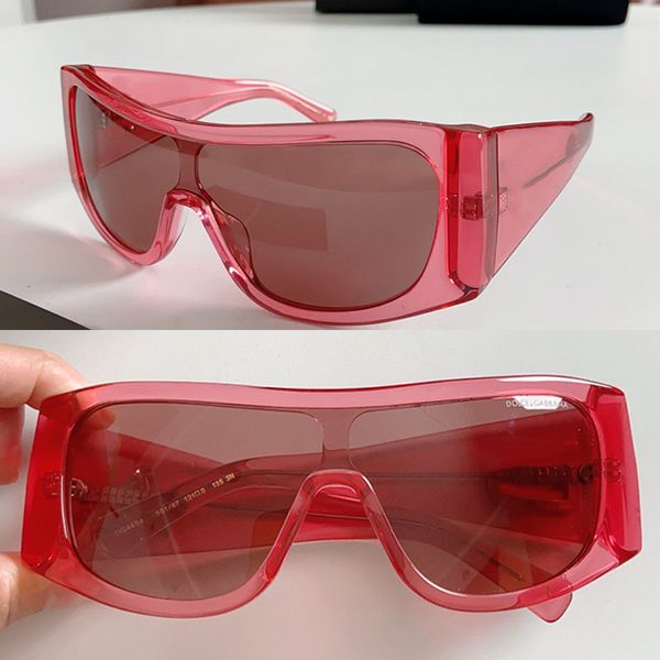 

Square acetate sunglasses with logo on the mirror surface metal letter symbols on the temples gradient multi-color Sonnenbrillen DG4454 driving beach vacation