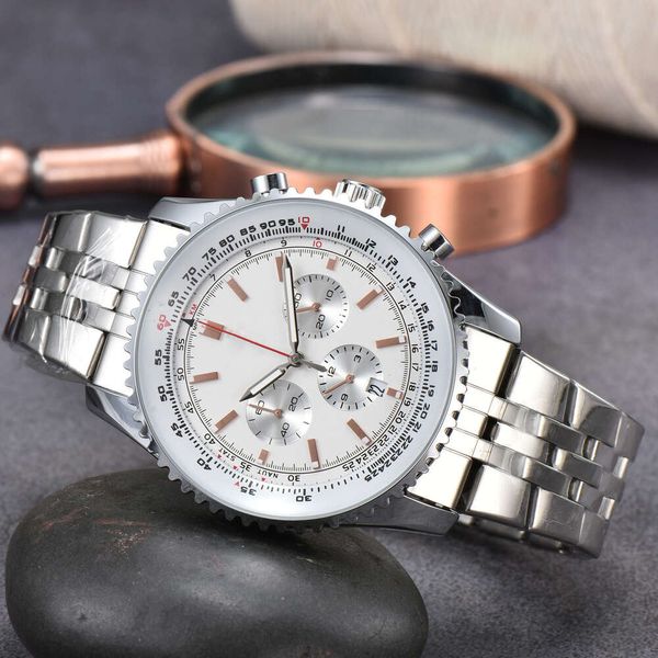 

Designer Breit Watches Men's Luxury watches Top watch 2023 Men's Six Needle High Quality Timing Quartz Steel Band Centennial Watch High-end top quality luxury watchess