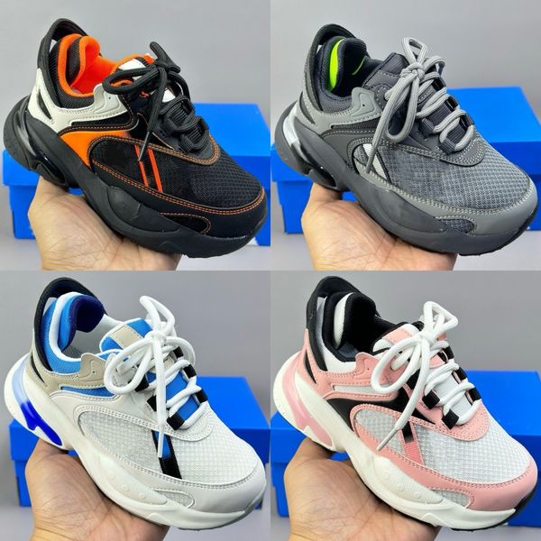 

Kids Sneakers Toddlers Ozmorphs Running Shoes Designer V1 Children Boys Kid Shoe Girls Runner Trainers Youth Sneaker Black White Pink Grey Blue Size 26-35, Gray