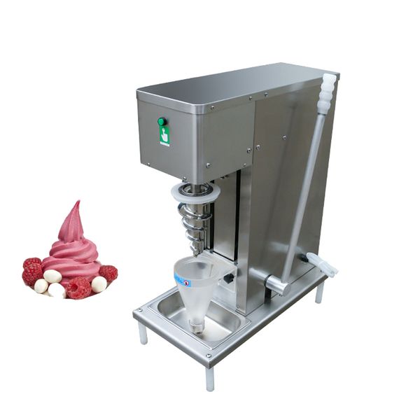 DHgate Stainless Steel Cup Yogurt Ice Cream Mixer Frozen Fruit Swirl Drill Gelato Pique Ice Cream Blender Machine 750W listed by DHgate