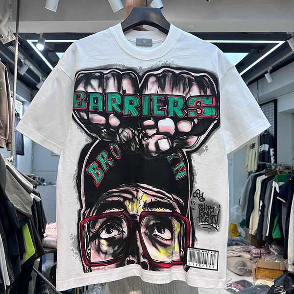 Real Pics Tees T-Shirts Mens Eur Size Oversized Barriers Print Shirt High-Quality 24SS US Size Tshirts, 997black
Real Pics Tees T-Shirts Mens Eur Size Oversized Barriers Print Shirt High-Quality 24SS US Size Tshirts, 997black