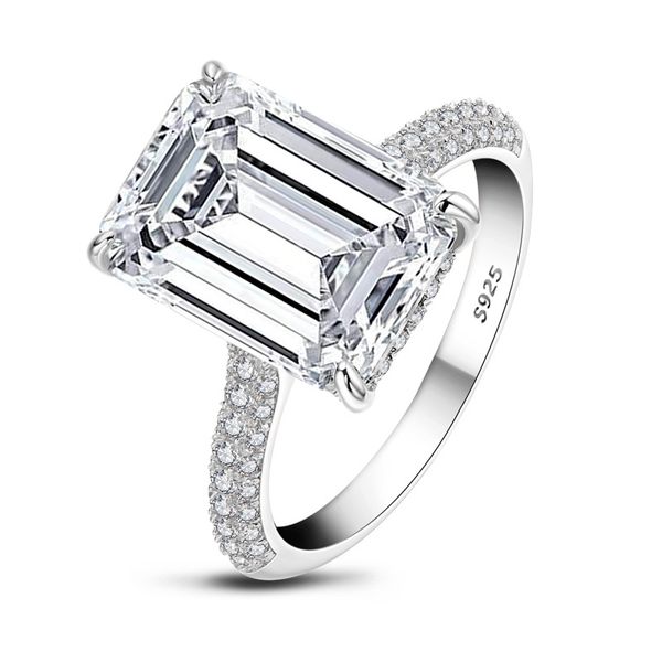 10 Carat Large Diamond Ring, Moissanite Engagement Rings for Women, Wedding Bands Promise Ring, 10ct D Color VVS1, 925 Sterling Silver Plated with White Gold/Rose Gold
10 Carat Large Diamond Ring, Moissanite Engagement Rings for Women, Wedding Bands Promise Ring, 10ct D Color VVS1, 925 Sterling Silver Plated with White Gold/Rose Gold