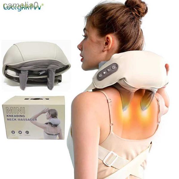 

Neck Shoulder Massagers Massager Deep Tissue Shiatsu Back Massagers with Heat for Pain Relief Electric Kneading Squeeze Muscles Massagel231220
