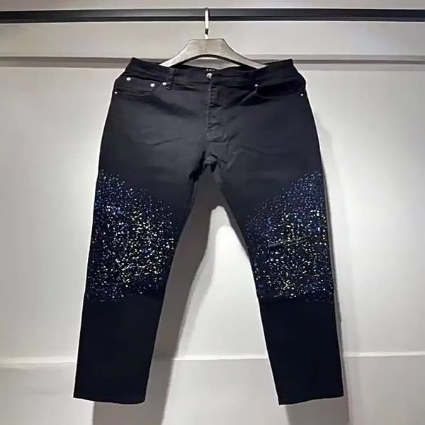 Spring Fashion Street Denim Trousers Man Micro Elastic Cotton Youth Skinny Jeans Amiryes Black Splash Paint
Spring Fashion Street Denim Trousers Man Micro Elastic Cotton Youth Skinny Jeans Amiryes Black Splash Paint