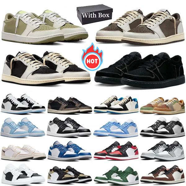 With box reverse mocha jumpman 1 basketball shoes 1s mens trainer low golf black phantom olive unc panda scotts men women outdoor sports sneakers traviss
With box reverse mocha jumpman 1 basketball shoes 1s mens trainer low golf black phantom olive unc panda scotts men women outdoor sports sneakers traviss