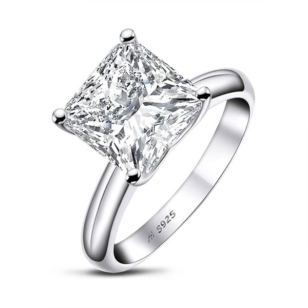 4 Carat Large Diamond Ring, Princess Cut Moissanite Promise Ring, Engagement Rings for Women, Wedding Bands, 4ct D Color VVS1 925 Sterling Silver Plated with White Gold
4 Carat Large Diamond Ring, Princess Cut Moissanite Promise Ring, Engagement Rings for Women, Wedding Bands, 4ct D Color VVS1 925 Sterling Silver Plated with White Gold