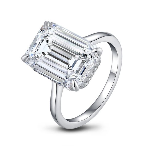 6 Carat Large Diamond Promise Ring, Emerald Cut Moissanite Engagement Rings for Women Wedding Bands, Lover Gifts, 6ct D Color VVS1, White Gold Plated 925 Sterling Silver
6 Carat Large Diamond Promise Ring, Emerald Cut Moissanite Engagement Rings for Women Wedding Bands, Lover Gifts, 6ct D Color VVS1, White Gold Plated 925 Sterling Silver