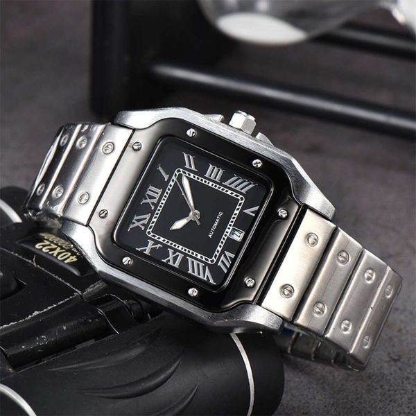 Designer Carti's Watches Fashion Luxury Watch Classic watches 2023 Men's 3-Pin Quartz Square Watch with Second Sweeping Movement Calendar All Steel Watch top qualityF
Designer Carti's Watches Fashion Luxury Watch Classic watches 2023 Men's 3-Pin Quartz Square Watch with Second Sweeping Movement Calendar All Steel Watch top qualityF