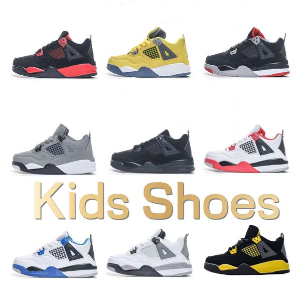 Jumpman 4s Kids Shoes Toddler Sneakers Cool Grey Red Thunder University Blue Children Basketball Shoe Black Cat Designer Military Trainers Baby Kid Youth Shoes
Jumpman 4s Kids Shoes Toddler Sneakers Cool Grey Red Thunder University Blue Children Basketball Shoe Black Cat Designer Military Trainers Baby Kid Youth Shoes