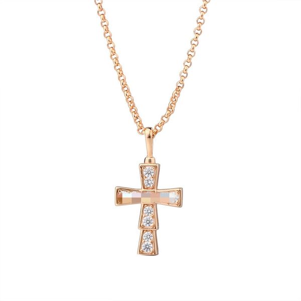 Exquisite simple fashion cross diamond pendant necklace ladies luxury designer necklace high quality ladies jewelry new year gift student necklace
Exquisite simple fashion cross diamond pendant necklace ladies luxury designer necklace high quality ladies jewelry new year gift student necklace