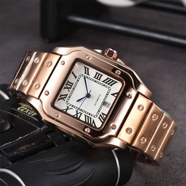 Designer Carti's Watches Fashion Luxury Watch Classic watches 2023 Men's 3-Pin Quartz Square Watch with Second Sweeping Movement Calendar All Steel Watch top qualityy
Designer Carti's Watches Fashion Luxury Watch Classic watches 2023 Men's 3-Pin Quartz Square Watch with Second Sweeping Movement Calendar All Steel Watch top qualityy