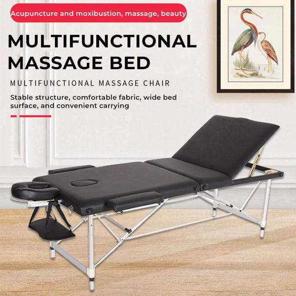 

wholesale of new multifunctional sponge filled comfortable beauty beds, aluminum alloy massage beds, massage beds, household moxibustion beds