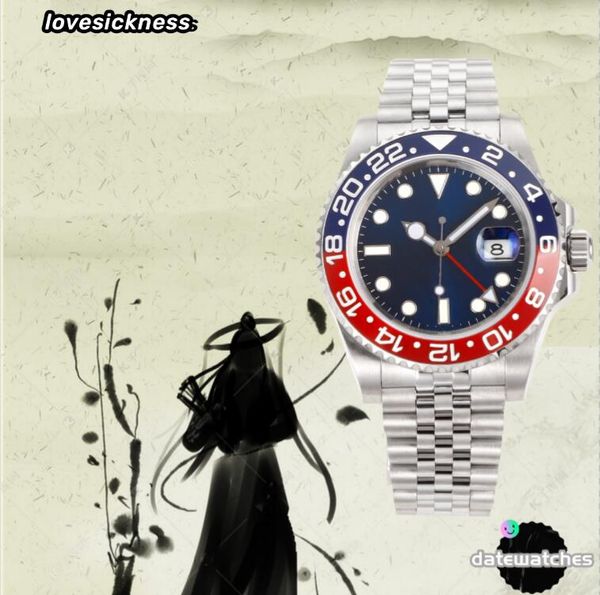 

Classic Men's Watch 2813 mechanical movement ceramic dial 40mm 904L stainless steel sapphire luminous automatic mechanical watch Montre de Luxe annual bestseller, 17