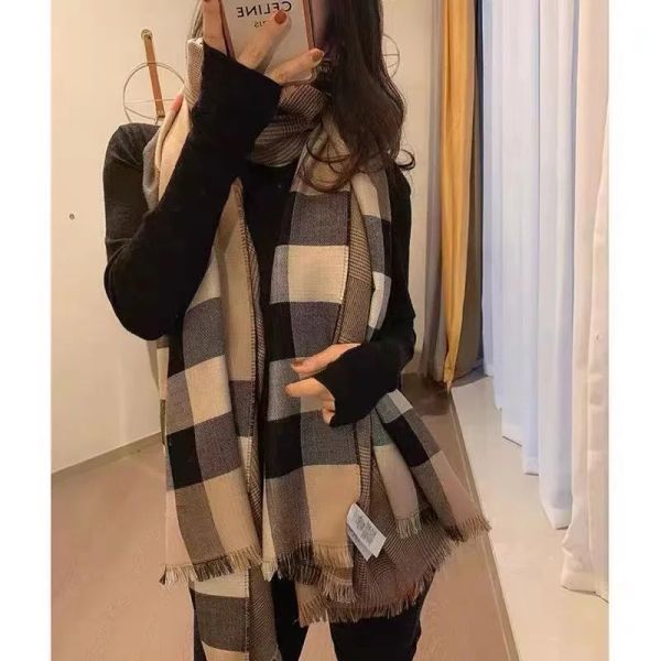 

Designer Scarf Wemon Cashmere Winter Women and Men Long Scarf Quality Headband Fashion Classic Printed Check Big Plaid Shawls