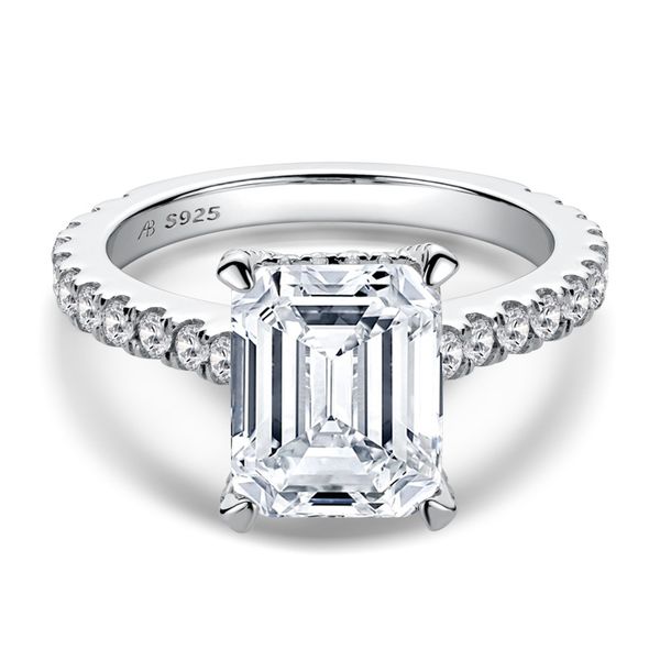 4 Carat Moissanite Diamond Ring, Engagement Rings for Women, Vintage Wedding Bands, Promise Ring, Emerald Cut 4ct D Color, S925 Sterling Silver with 18K White Gold Plated
4 Carat Moissanite Diamond Ring, Engagement Rings for Women, Vintage Wedding Bands, Promise Ring, Emerald Cut 4ct D Color, S925 Sterling Silver with 18K White Gold Plated