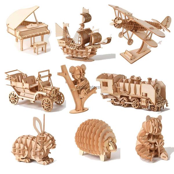 DIY Puzzles 3D Wooden Puzzle Handmade Mechanical Toys Building Kit Game Assembly Model Ship Animal Gift for Children Adult TeensL231223
DIY Puzzles 3D Wooden Puzzle Handmade Mechanical Toys Building Kit Game Assembly Model Ship Animal Gift for Children Adult TeensL231223