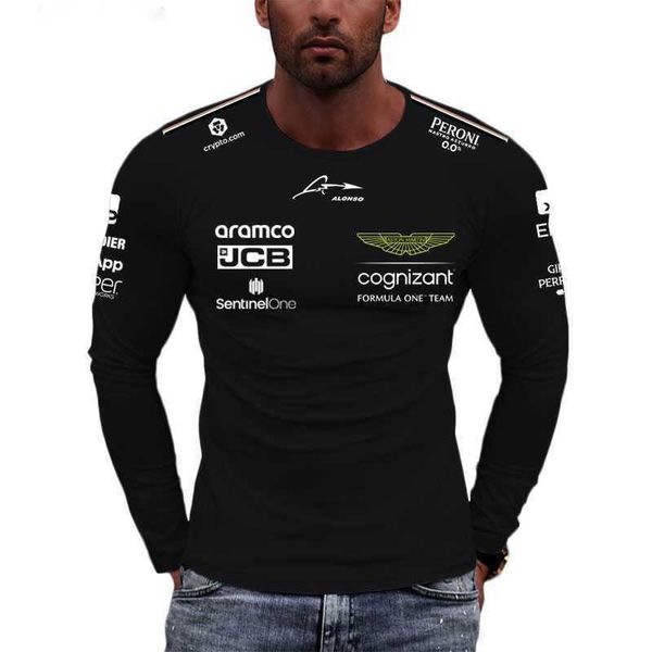 

Aston Martin F1 T-shirt Collection Alonso 14 Long Sleeve t Shirt Mens Shirts Tshirts for Men Fashion Tee Top Spring Oversized Children Clothes T-shirts, Ivory