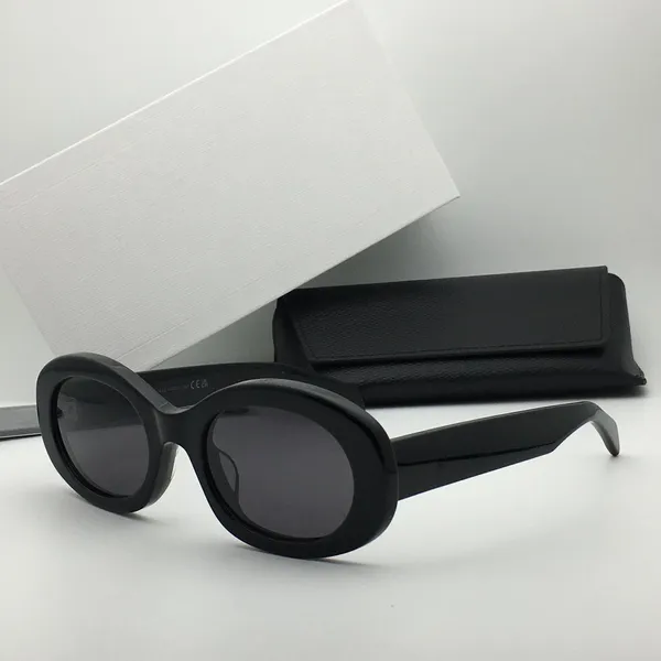 

Designer Sunglasses Women For Men Luxury 40194 Colorful Leisure Style Goggles Anti-Ultraviolet Retro Fashion Eyewear Metal Oval Full Frame Glasses Random Box 6F4R