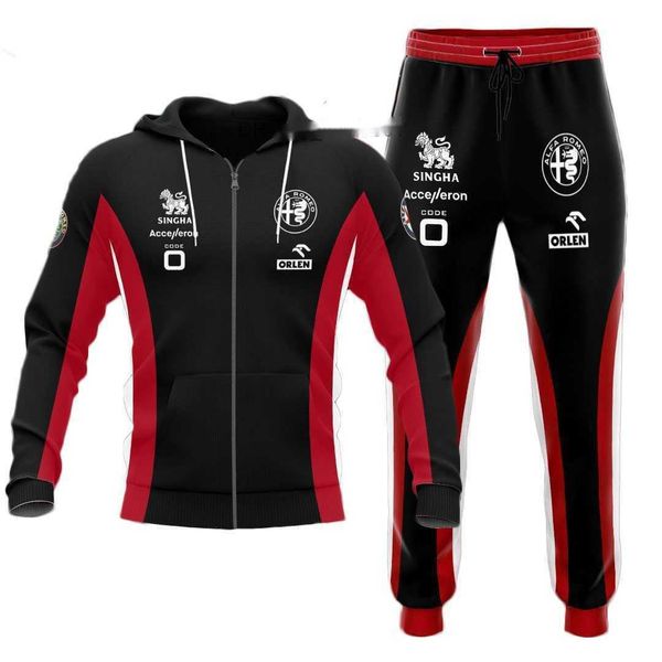 

Jackets for Men Mens Tracksuits Alfa Romeo F1 Racing Team Zipper Sweatshirt Pants Set Windbreakers Fashion Sports Womens Hoodie Bomber Jacket Windbreaker, Yellow