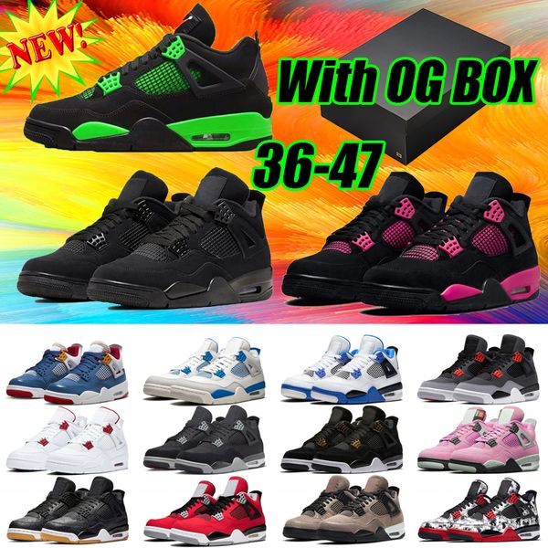 Jumpman 4 Mens Jordens jordas 4s Basketball Shoes Military Black Cat 4s j4 Red Thunder Cement Canvas A Ma Maniere Seafoam Men Womens Trainers Sports With BOX 36-47, #45
Jumpman 4 Mens Jordens jordas 4s Basketball Shoes Military Black Cat 4s j4 Red Thunder Cement Canvas A Ma Maniere Seafoam Men Womens Trainers Sports With BOX 36-47, #45