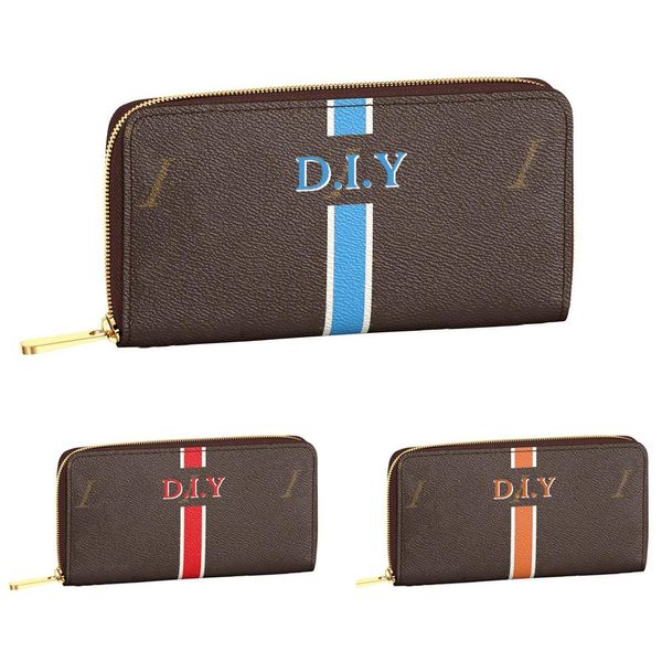 

Wallets personalisation streak letter Custom DIY Customized personalized customizing Name Zip wallet Card case A1, Official website design