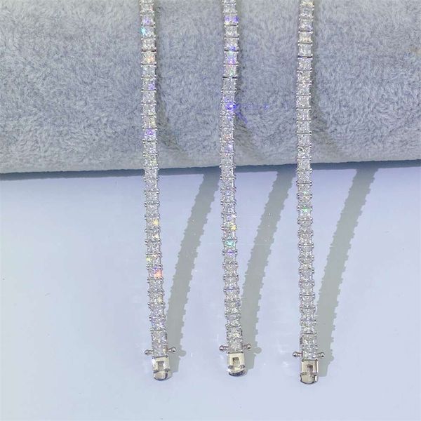 Ready To Ship Pass Diamond Tester Iced Out Princess Cut 3*3Mm Bracelet Sier Moissanite Tennis Chain
Ready To Ship Pass Diamond Tester Iced Out Princess Cut 3*3Mm Bracelet Sier Moissanite Tennis Chain