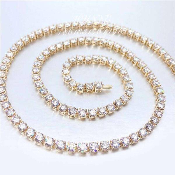Ready To Ship High-End Iced Out Moissanite Diamond 10K/14K/ Solid Gold Tennis Necklace Chain
Ready To Ship High-End Iced Out Moissanite Diamond 10K/14K/ Solid Gold Tennis Necklace Chain