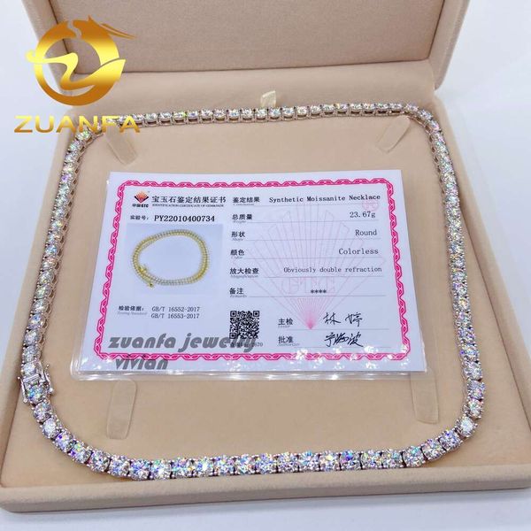 Pass Tester Sterling Sier Fashion Jewelry 5Mm Diamond Vvs Moissanite Tennis Chain
Pass Tester Sterling Sier Fashion Jewelry 5Mm Diamond Vvs Moissanite Tennis Chain
