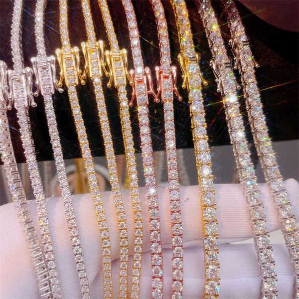 Wholesale Gold Plated Sterling Sier 7-24 Inches 0.1Ct-0.3Ct Moissanite Bracelet Tennis Chain
Wholesale Gold Plated Sterling Sier 7-24 Inches 0.1Ct-0.3Ct Moissanite Bracelet Tennis Chain