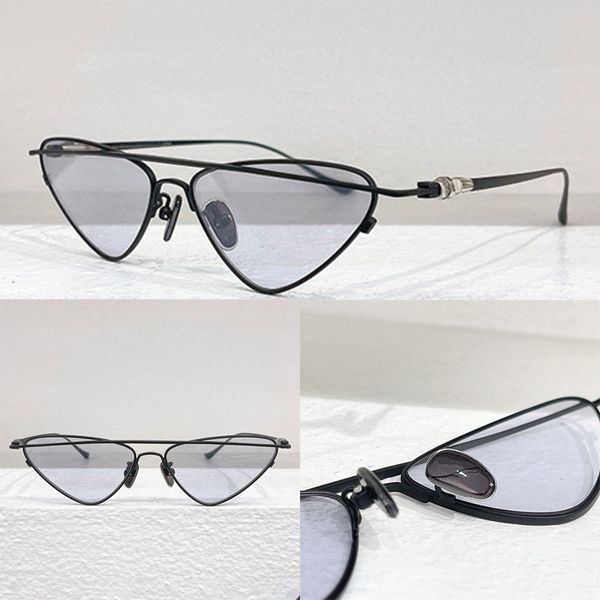 

Designer luxury men s and women s metal cat eye people sunglasses high-quality metal inverted triangle frame temple with patterned logo CH8255 driving outdoor