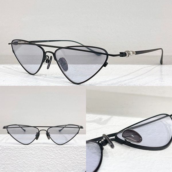 

Designer luxury men s and women s metal cat eye people sunglasses high-quality metal inverted triangle frame temple with patterned logo CH8255 driving outdoor