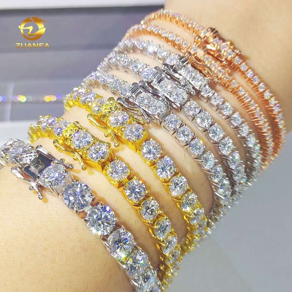 Trendy Bracelets Pass Tester Sier Moissanite Chain Hip Hop Diamond Tennis Bracelet Men And Women
Trendy Bracelets Pass Tester Sier Moissanite Chain Hip Hop Diamond Tennis Bracelet Men And Women