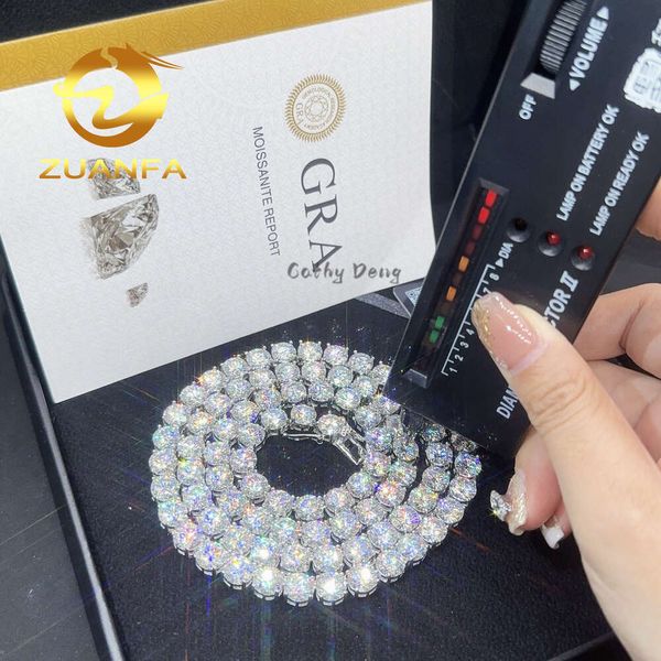 Custom 8Mm 28Inch Fine Jewelry Necklace Sterling Sier VVS Diamond Moissanite With Hip Hop Tennis Chain
Custom 8Mm 28Inch Fine Jewelry Necklace Sterling Sier VVS Diamond Moissanite With Hip Hop Tennis Chain