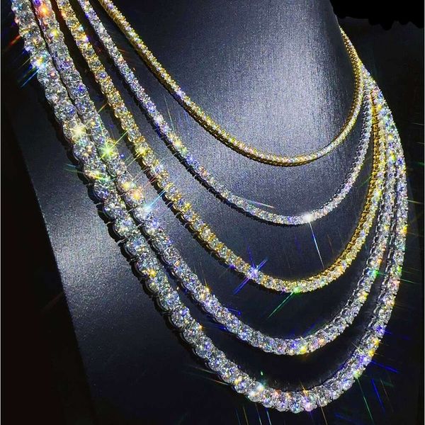 Hip Hop Jewelry Full Size Sier Vvs Moissanite Tennis Chain Women&Mens Necklace Pass Diamond Tester Chain In Stock
Hip Hop Jewelry Full Size Sier Vvs Moissanite Tennis Chain Women&Mens Necklace Pass Diamond Tester Chain In Stock