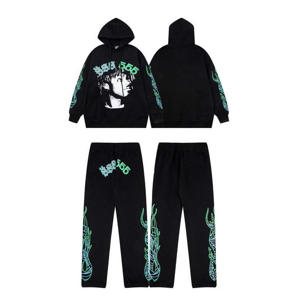 

Tracksuit Men 555 Hoodie Spider Hoodies Sp5der hoodie Designer hoodies Women Autumn/Winter American sp5der 555555 Printed Hip Hop Men' and Women' Velvet Hoodie Set