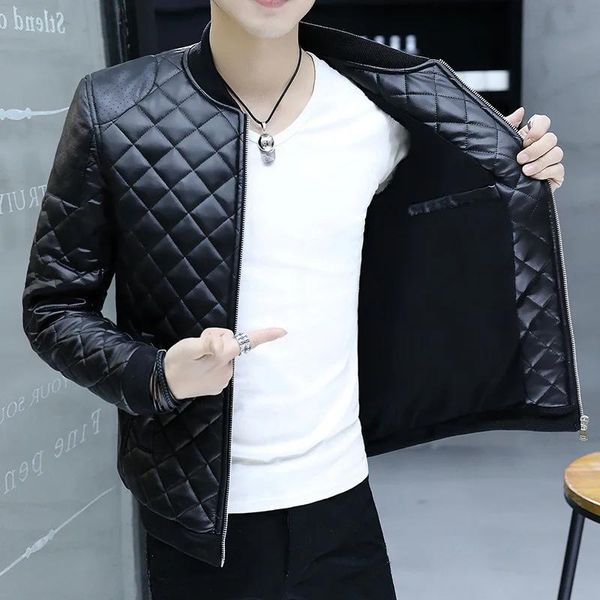 Jackets Mens Casual Leather Jackets Trendy Mens Jackets Thin Leather Jackets Youth Korean Autumn and Winter Jackets Casaco Masculino, Red
Jackets Mens Casual Leather Jackets Trendy Mens Jackets Thin Leather Jackets Youth Korean Autumn and Winter Jackets Casaco Masculino, Red