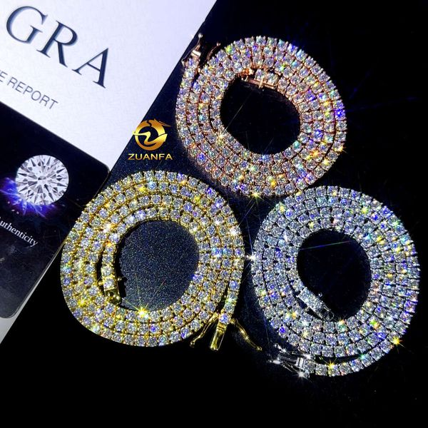 Zuanfa Jewelry Sier Lab Diamond 3Mm Moissnite Tennis Necklace Bracelets Men Women Pendant Chain
Zuanfa Jewelry Sier Lab Diamond 3Mm Moissnite Tennis Necklace Bracelets Men Women Pendant Chain