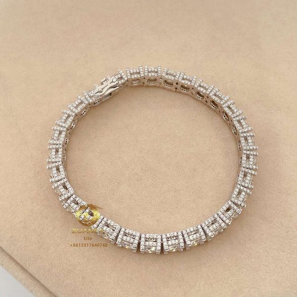 Fashion Fully Iced Out Diamond Jewelry Sterling Sier 6.5Mm Moissanite Tennis Chain Bracelet
Fashion Fully Iced Out Diamond Jewelry Sterling Sier 6.5Mm Moissanite Tennis Chain Bracelet