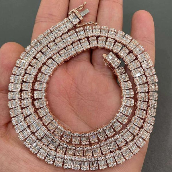 AAA Gems New Chandelier Design 22Cts Moissanite Diamond Iced Hip Hop Tennis Chain In 14K Gold Plated Sier
AAA Gems New Chandelier Design 22Cts Moissanite Diamond Iced Hip Hop Tennis Chain In 14K Gold Plated Sier