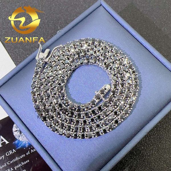 Wholesale Price Sterling Sier Diamond Fashion Jewelry Hip Hop Black Vvs Moissanite Tennis Chain
Wholesale Price Sterling Sier Diamond Fashion Jewelry Hip Hop Black Vvs Moissanite Tennis Chain