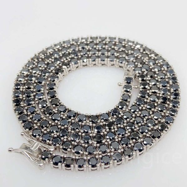 4Mm Width Fashion Necklace Sterling Sier Pass Tester Black Vvs Moissnaite Diamond Tennis Chain
4Mm Width Fashion Necklace Sterling Sier Pass Tester Black Vvs Moissnaite Diamond Tennis Chain