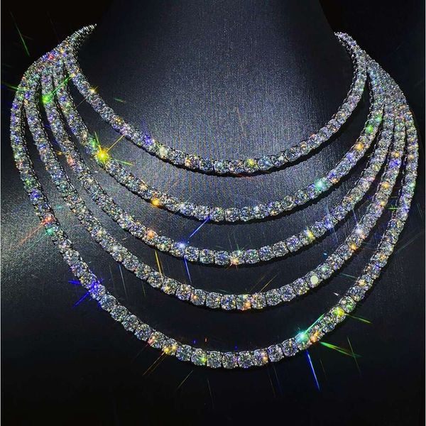 Hip Hop 5Mm Tennis Necklaces Charm Chain In Stock Sier Vvs Moissanite Iced Out Fashion Tennis Chain
Hip Hop 5Mm Tennis Necklaces Charm Chain In Stock Sier Vvs Moissanite Iced Out Fashion Tennis Chain