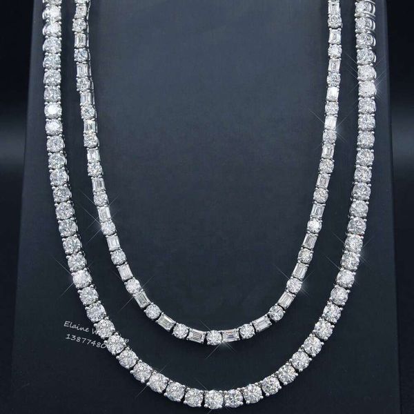Trending 2022 Fashion Necklace Sier Round And Emerald Cut VVS Moissanite Diamond 5Mm Tennis Chain
Trending 2022 Fashion Necklace Sier Round And Emerald Cut VVS Moissanite Diamond 5Mm Tennis Chain